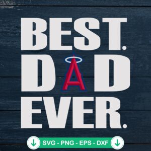 mockup-83975.jpg Best Dad Ever LA Angels Baseball SVG file for Cricut cutting machine