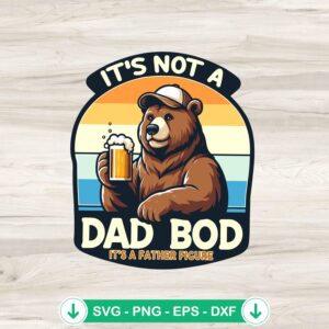 mockup-84247.jpg Funny Bear Dad SVG file for Father's Day cut file