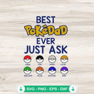 mockup-84250.jpg Best Pokedad Ever SVG file for Cricut, cutting file