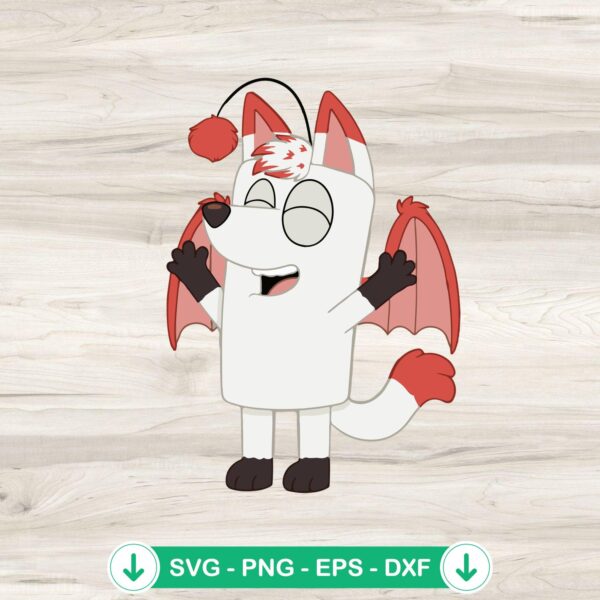 Bluey Girl Dracula SVG file for cutting machine