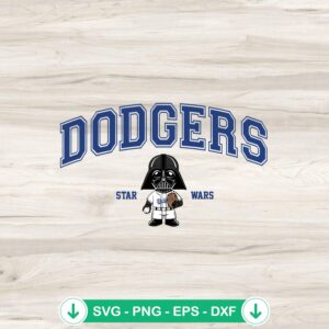 mockup-84314.jpg Darth Vader LA Dodgers Baseball SVG file for cutting machine