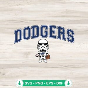 mockup-84334.jpg Stormtrooper Dodgers Baseball svg file for cutting machine