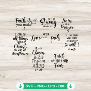 Faith Over Fear SVG file - Christian quote cricut svg cutting file