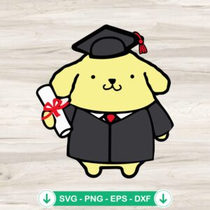mockup-84389.jpg Pompompurin Graduation Cap SVG file for Cricut cutting machine