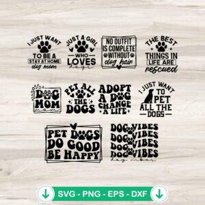 mockup-84426.jpg Pet All The Dogs SVG file for Cricut, dog lovers cutting file