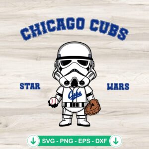 mockup-84526.jpg Stormtrooper Chicago Cubs Baseball SVG file, cut file for crafting