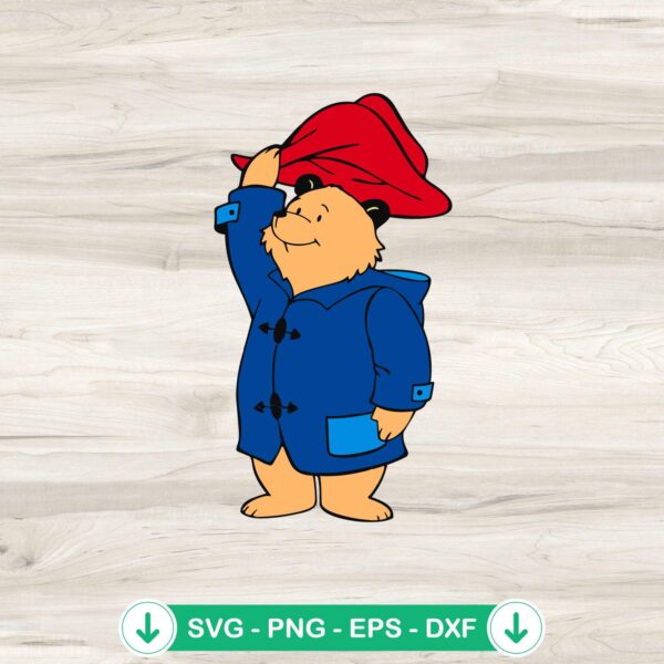 Paddington Bear SVG file for Cricut cutting machine