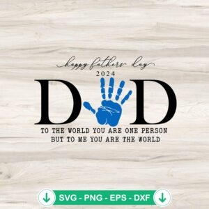 Dad Handprint Happy Father's Day SVG file, cricut svg cutting file