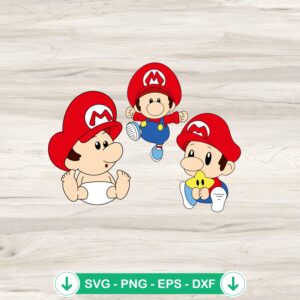 mockup-84689.jpg Funny Baby Super Mario SVG file for Cricut, cut file