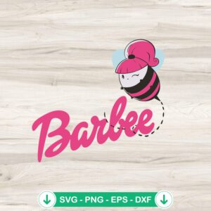 mockup-84692.jpg Cute Barbie Bee SVG cut file for cricut