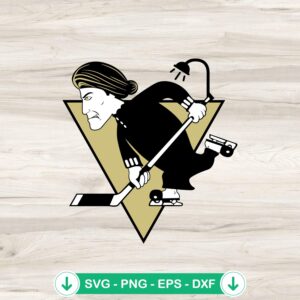 Pittsburgh Penguins NHL Horror Logo SVG file for cutting machine