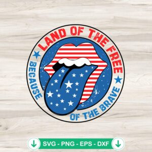 mockup-84727.jpg Land Of The Free Because Of The Brave SVG file, cricut svg cut file, American flag design