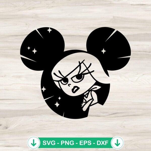 Inside Out Disgust SVG file for Cricut cutting projects