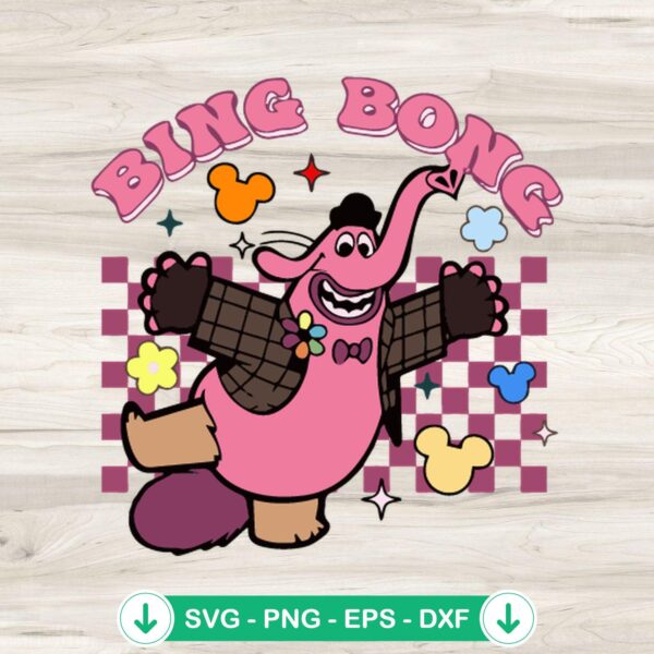 Bing Bong Inside Out 2 SVG file for Cricut cutting machine