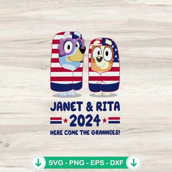 Janet And Rita For President 2024 SVG file, cricut svg cut file