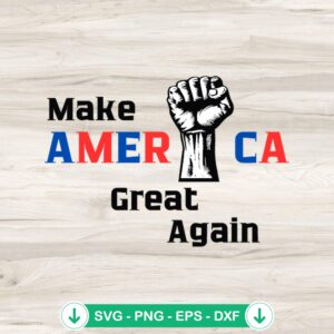 Trump Fight SVG file for Cricut cutting machine