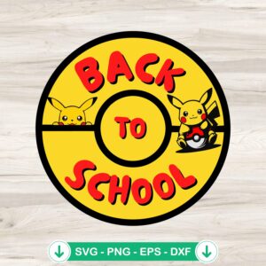 mockup-89841.jpg Pikachu Back To School SVG file for Cricut cutting machine