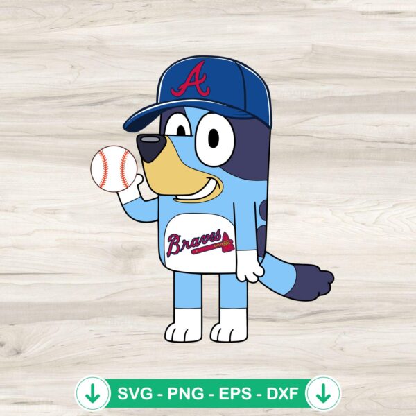 Bluey Arizona Diamondbacks Baseball SVG file for Cricut