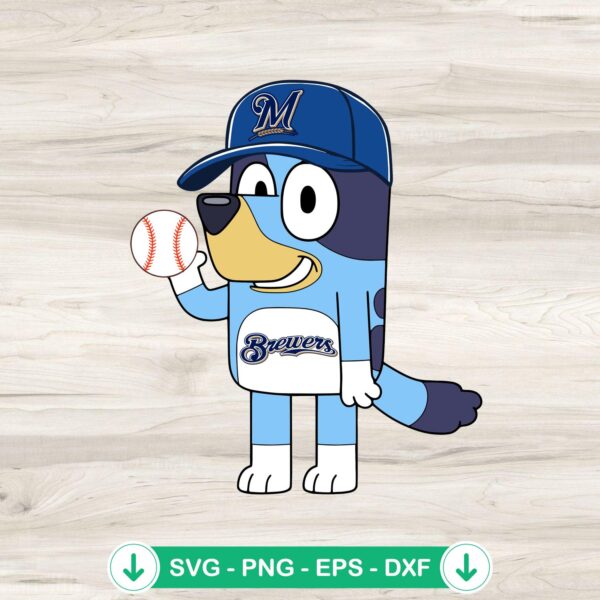 Bluey baseball SVG file for Los Angeles Angels, cricut svg cutting file