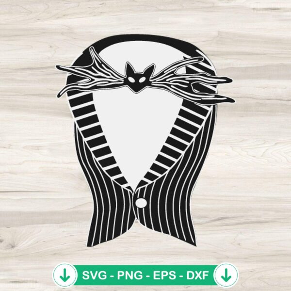 Jack Skellington Tuxedo Costume SVG file for Cricut cutting machine