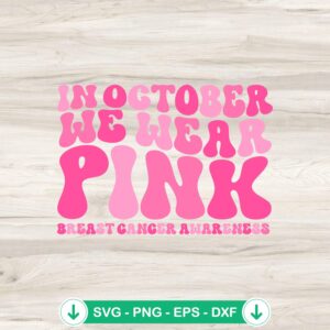 In My Fighting Era SVG file for breast cancer awareness, cricut svg, cutting file