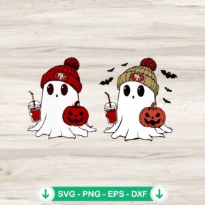 mockup-92870.jpg Bougie Ghost San Francisco 49ers Halloween svg file for cutting