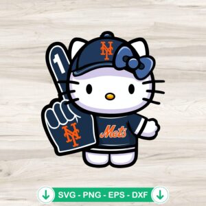 mockup-93630.jpg Hello Kitty MLB SVG file for New York Mets Cheerleader Baseball