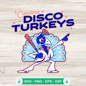 mockup-93682.jpg Carolina Disco Turkeys SVG file for Cricut and cutting machines