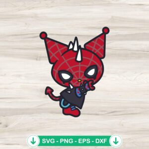 mockup-93807.jpg Kuromi Spiderman SVG file for Cricut and cutting machines
