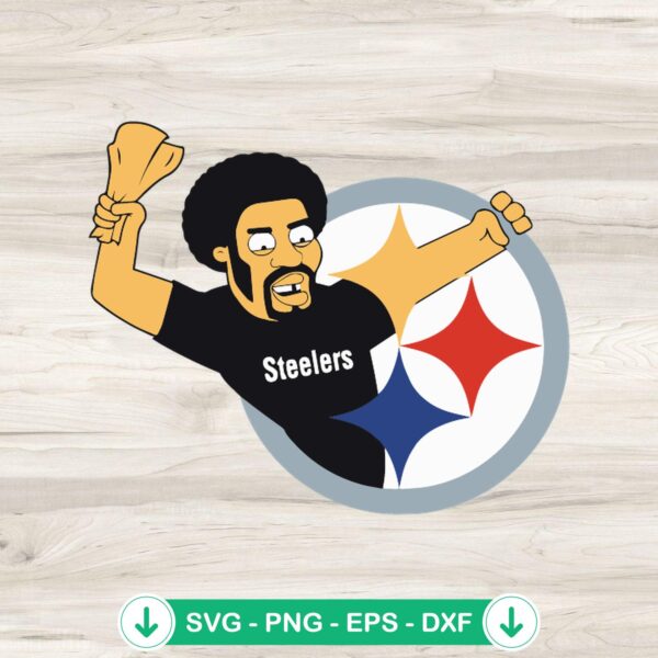 Family Guy Pittsburgh Steelers SVG file, Steelers logo cutting file
