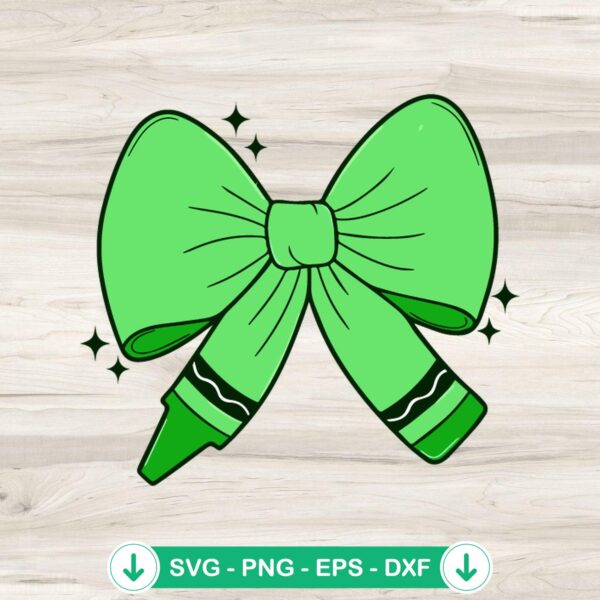 Pencil Coquette Bow SVG file for Cricut crafting