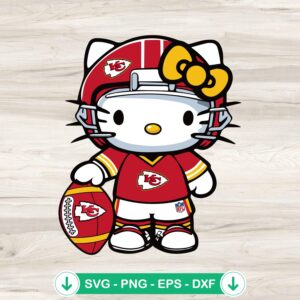 mockup-95504.jpg Hello Kitty Chiefs Football SVG file for Cricut cut files