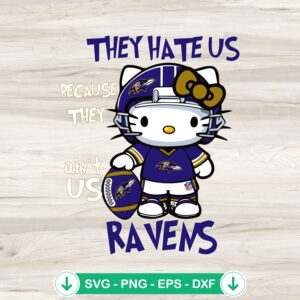 mockup-95529.jpg Hello Kitty Baltimore Ravens SVG file, licensed cricut svg cutting file