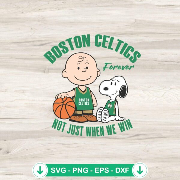 Boston Celtics Snoopy SVG file for cutting machine