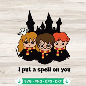 mockup-95582.jpg I Put A Spell On You SVG file, Harry Potter cut file, Cricut SVG