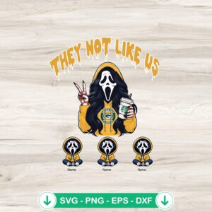 They Not Like Us Green Bay Packers svg file, horror mama cutting file