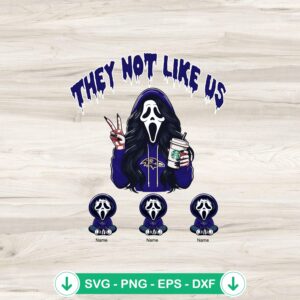Baltimore Ravens Ghostface Mama SVG file for cutting machines