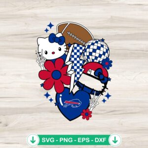 Buffalo Bills Kitty Cat NFL svg file for cutting machines