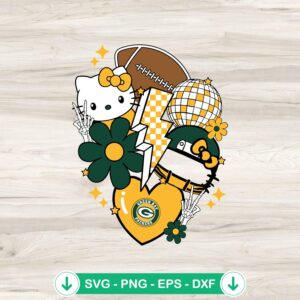 mockup-96668.jpg Green Bay Packers Kitty NFL SVG file for cutting machines
