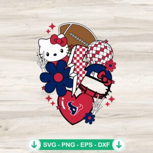 Houston Texans Kitty NFL SVG file for Cricut cutting machine