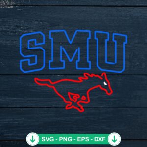 mockup-97572.jpg SMU Mustangs football neon logo svg file for cricut cutting