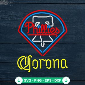 mockup-97578.jpg Philadelphia Phillies Corona Beer Neon SVG file for cutting machines