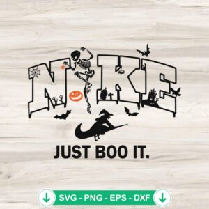 Nike Just Do it Witches Halloween SVG file for cutting machines