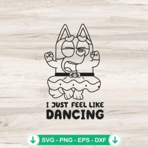 Muffin I Just Feeling Like Dancing SVG file - cricut svg cutting file