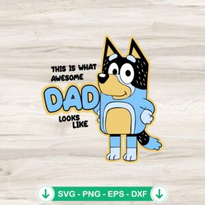 Awesome Dad Look Like SVG file for Cricut cutting machines