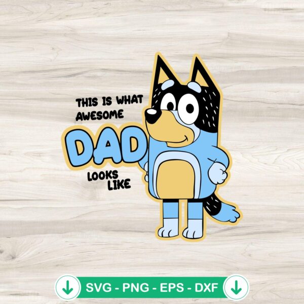 Awesome Dad Look Like SVG file for Cricut cutting machines