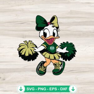 mockup-98256.jpg Colorado State Rams Daisy Duck Cheerleader SVG file for Cricut