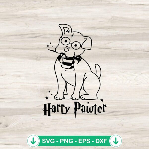 Funny Harry Pawter SVG file for cricut cutting machine