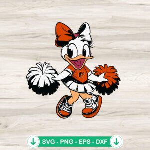 mockup-98357.jpg Baltimore Orioles Daisy Duck Cheerleader SVG file for cricut