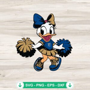mockup-98385.jpg Kansas City Royals Daisy Duck cheerleader SVG file for Cricut